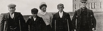 black and white photo of coal miners