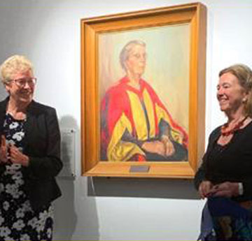 The unveiling of the Florence Annie Mockeridge portrait