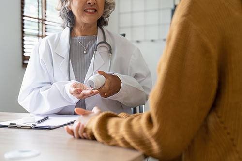 doctor and patient in discussion at a clinic