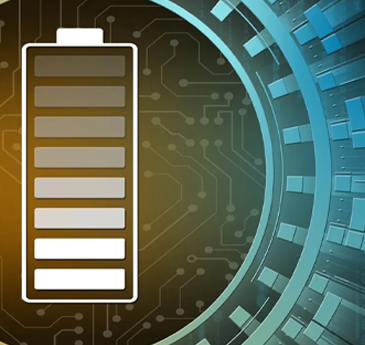 A graphic of a battery