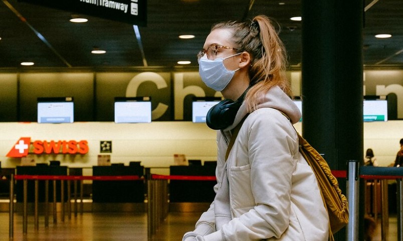 Woman in airport