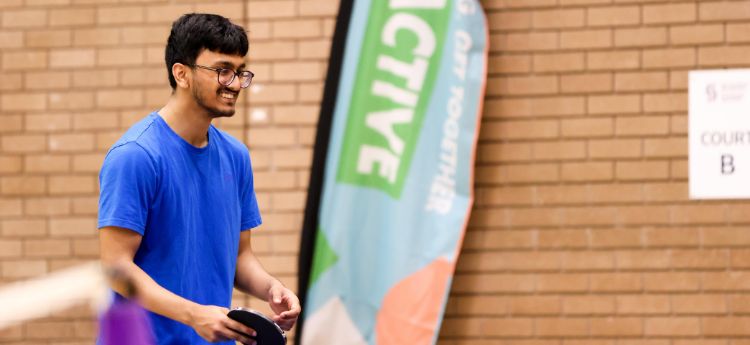 Get ACTIVE student playing table tennis during a session