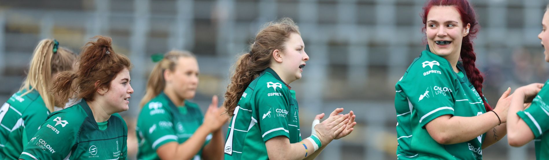 Female rugby player during a fixture 