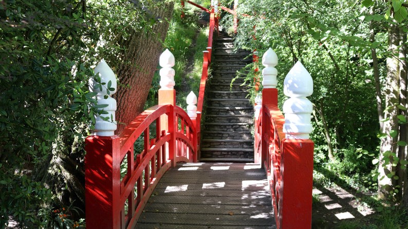 Bridge at Clyne Gardens.