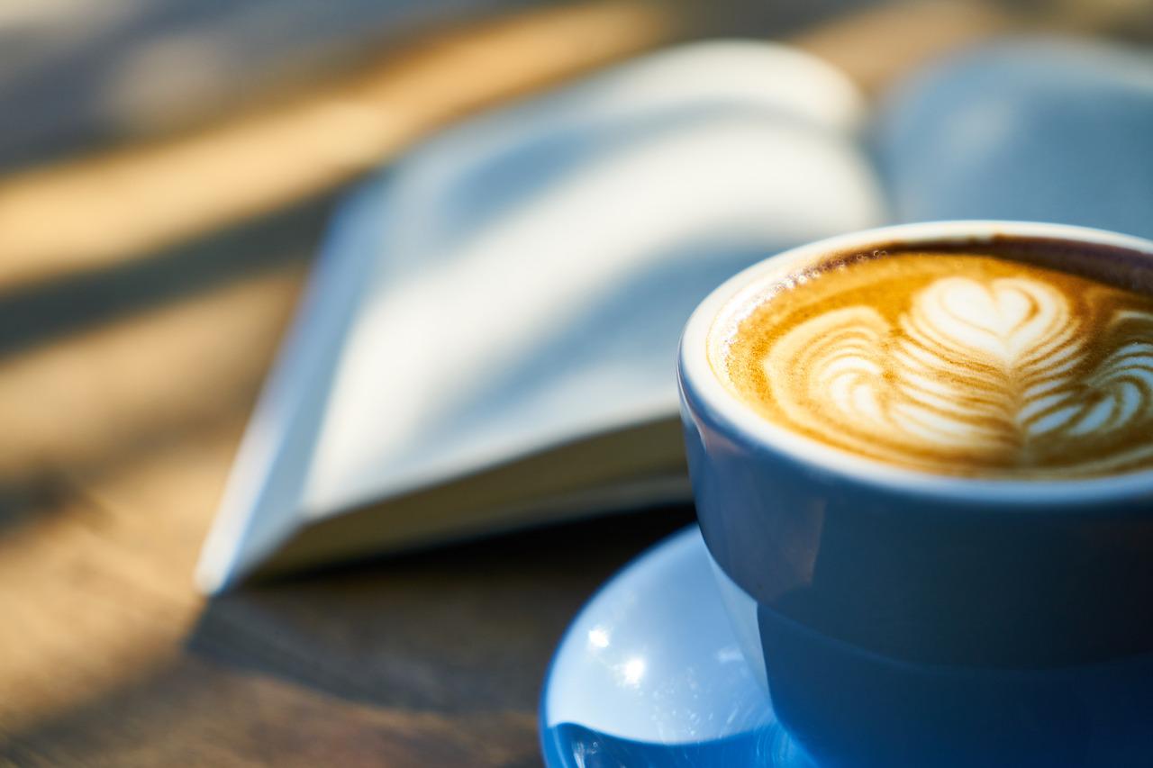 coffee mug and notebook