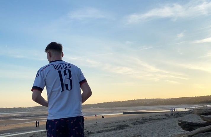 Caelan Mulligan on the beach