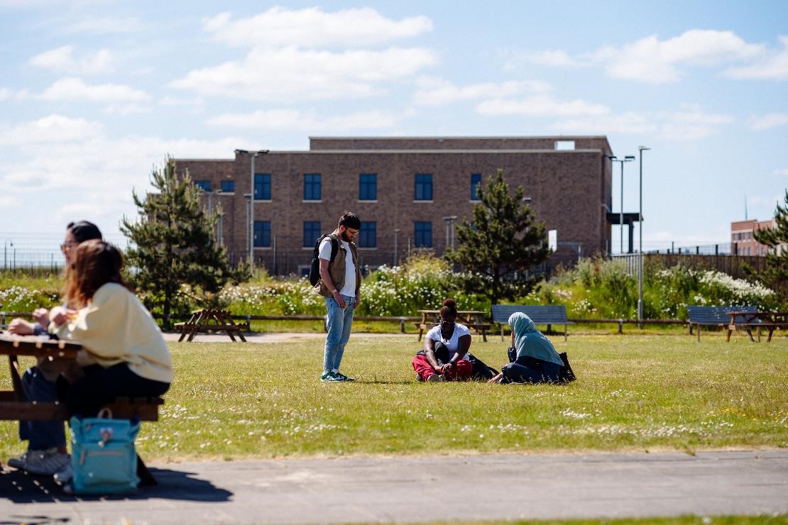 Students on Beach