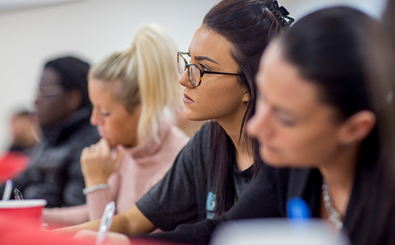 Students studying.