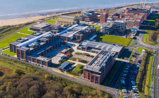 bay campus aerial