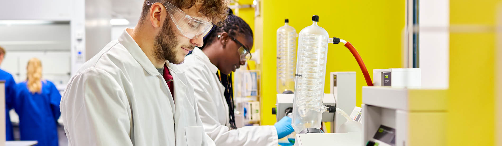 students in a lab