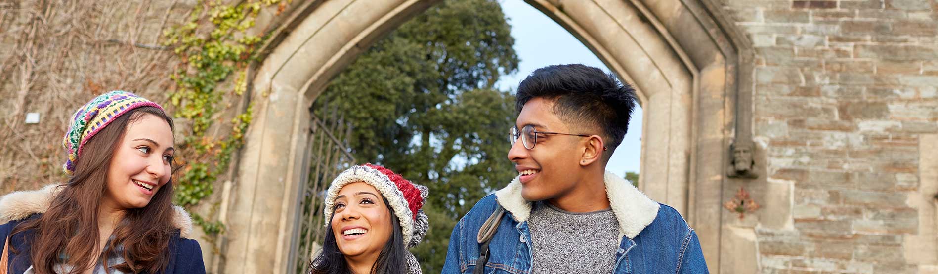 Students laughing 