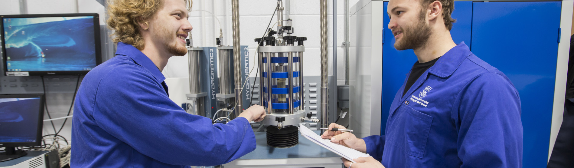 Students working in the Engineering Lab